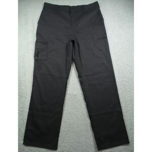 Dickies Pants Womens Size 16R Black Premium Relaxed Straight Cargo Pockets NWT